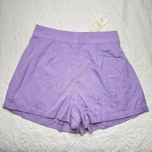 Abercrombie & Fitch High Waist Purple Shorts